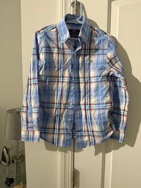 Vineyard Vines Blue Plaid Button-Down Shirt